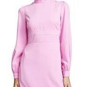 Jill Stuart Pink Sheath Dress with Bishop Sleeves